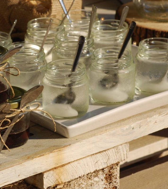 Gerontopoulos Catering at Sifnos - Vanilla sugar paste in small jars